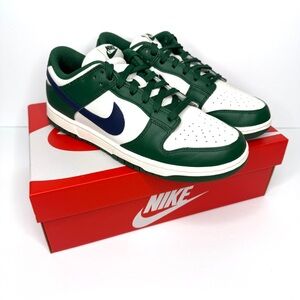 NIKE Dunk Low Sneakers NEW Size 10 Gorge Green Midnight Navy